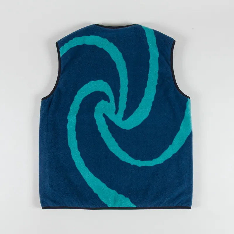 Parlez Rotate Reversible Fleece Gilet Black-4