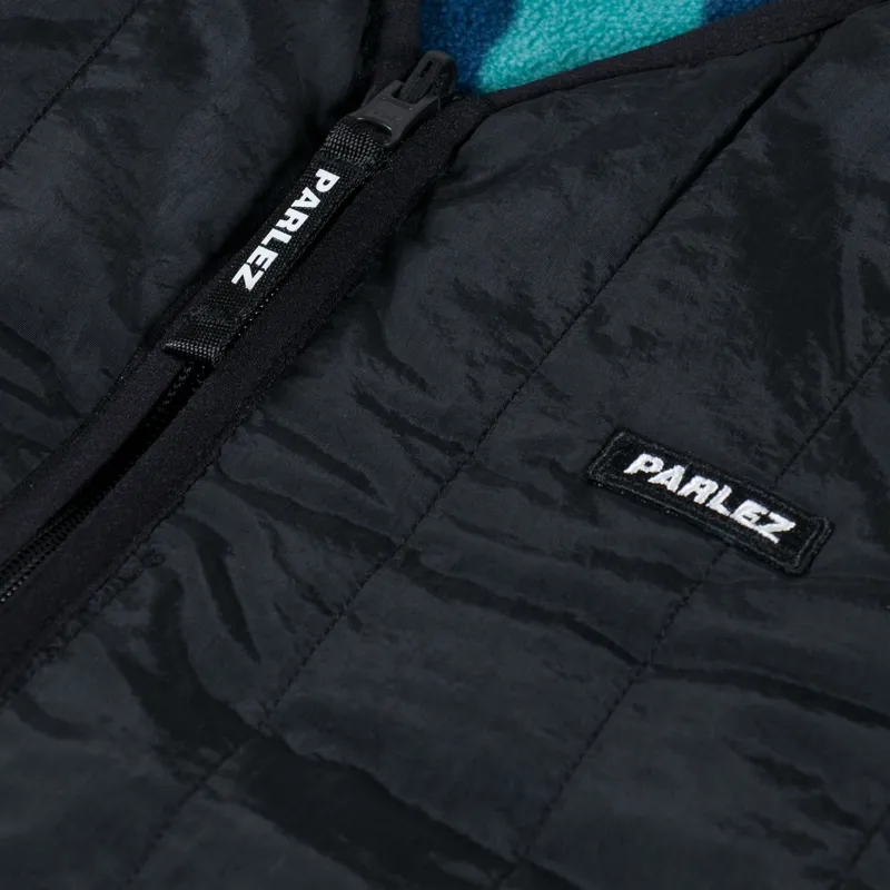 Parlez Rotate Reversible Fleece Gilet Black-10
