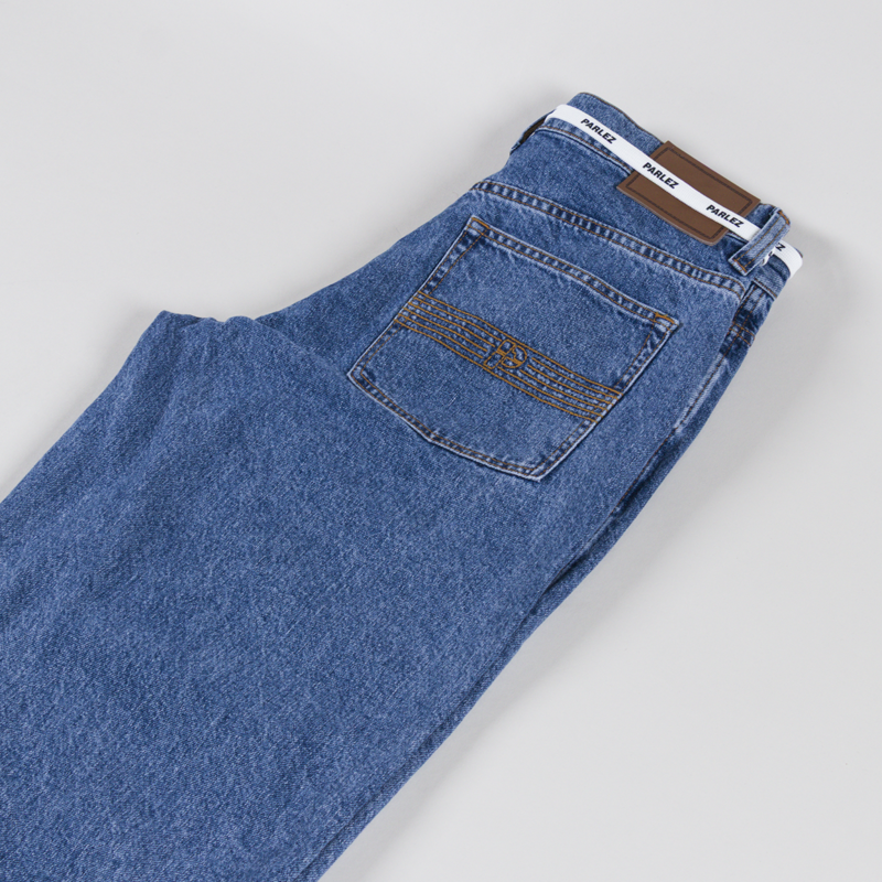 Parlez Indy Denim Jeans Mid Indigo Wash-5