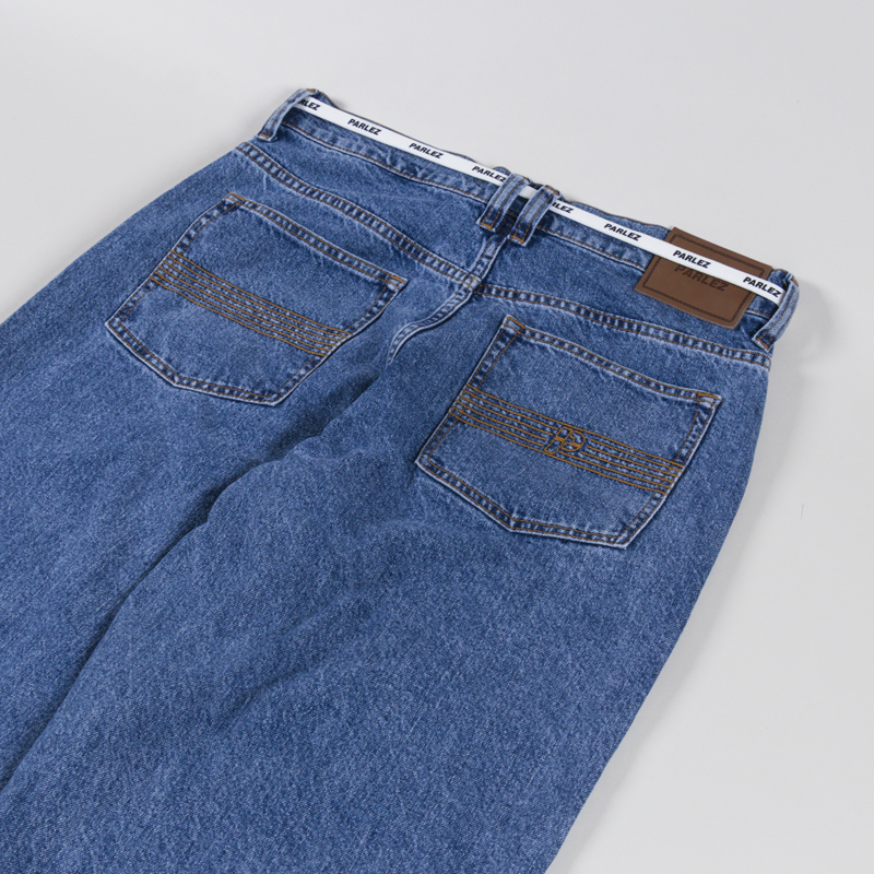 Parlez Indy Denim Jeans Mid Indigo Wash-4