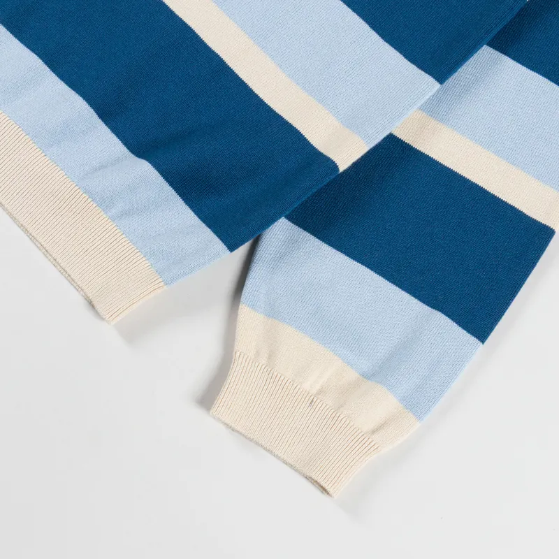 Parlez Pipe Polo Knit Lagoon Stripe-7