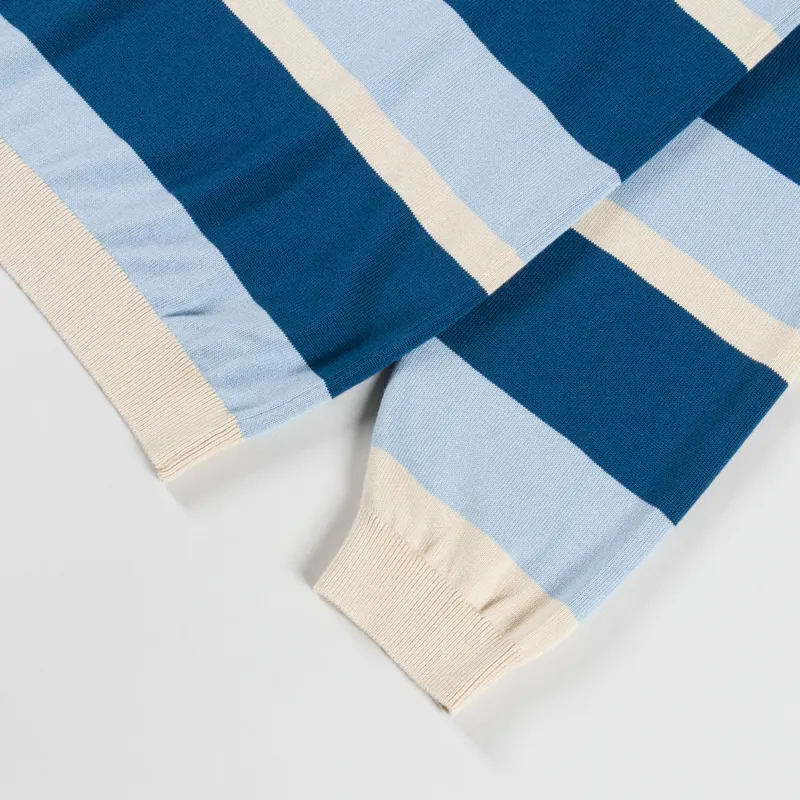 Parlez Pipe Polo Knit Lagoon Stripe-6