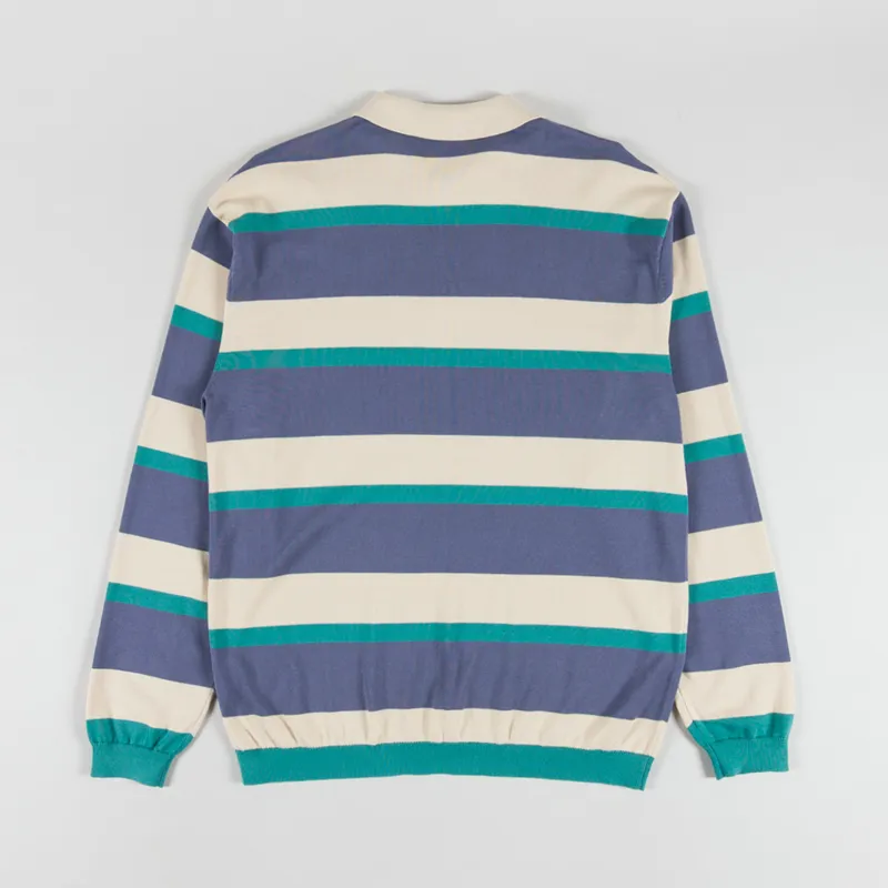 Parlez Pipe Polo Knit Purple Haze Stripe-1