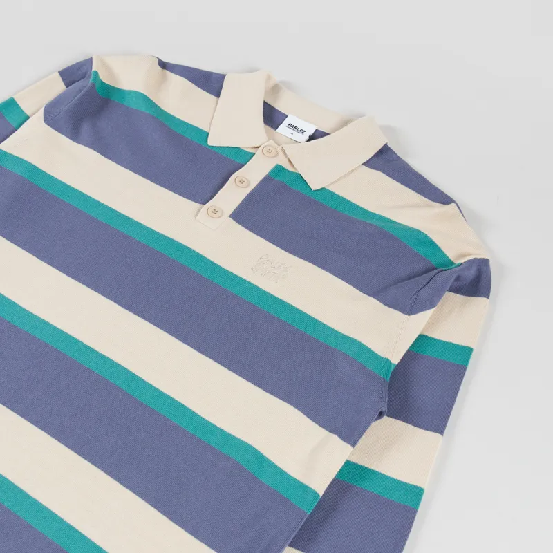 Parlez Pipe Polo Knit Purple Haze Stripe-2