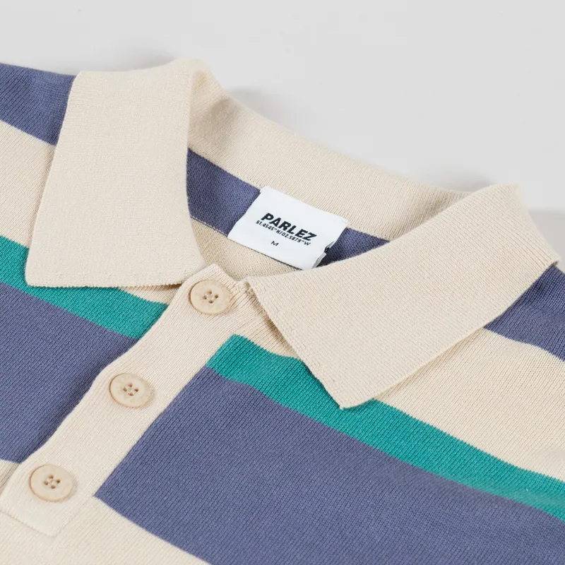 Parlez Pipe Polo Knit Purple Haze Stripe-4