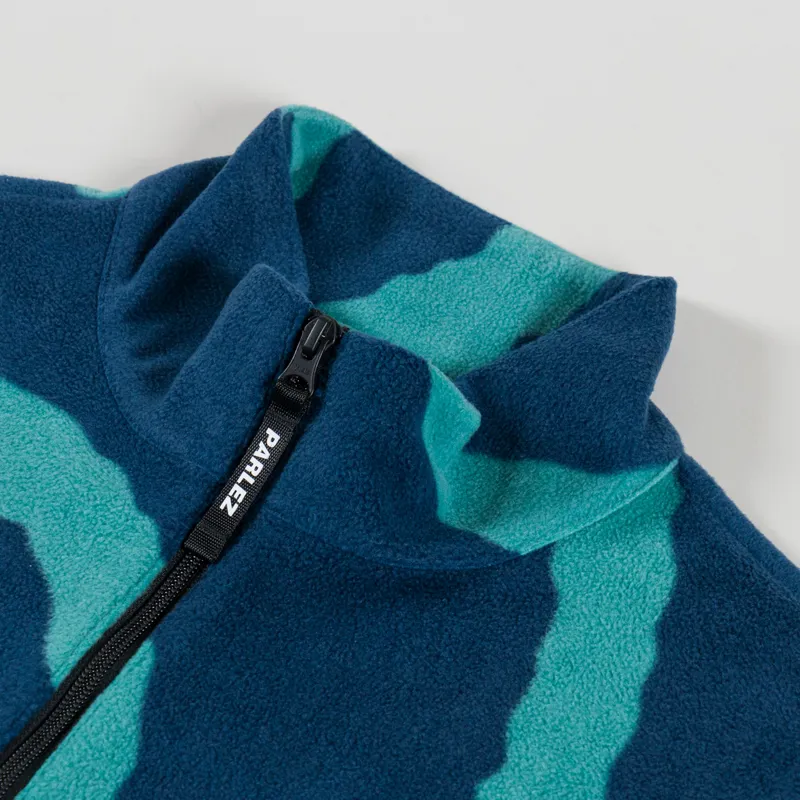 Parlez Chevy Quarter Zip Fleece Lagoon-4