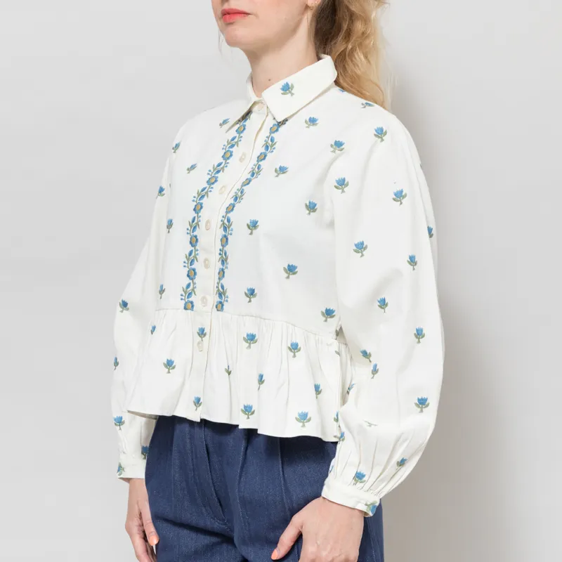 Daydress Womens Pascale Shirt Aegean Embroidery-1