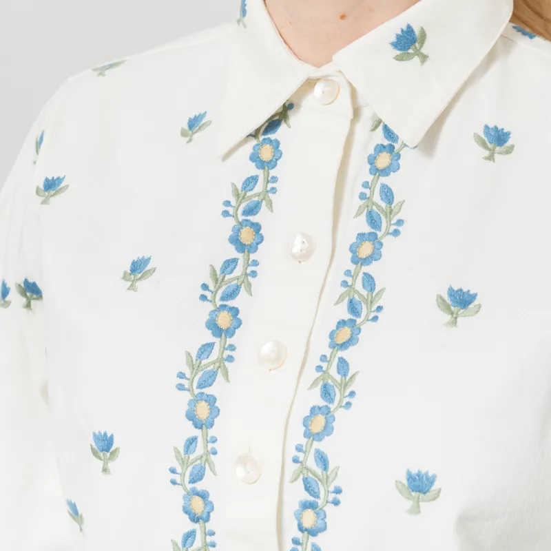 Daydress Womens Pascale Shirt Aegean Embroidery-4