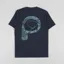 Penfield P Bear Camo Back Graphic T Shirt Navy