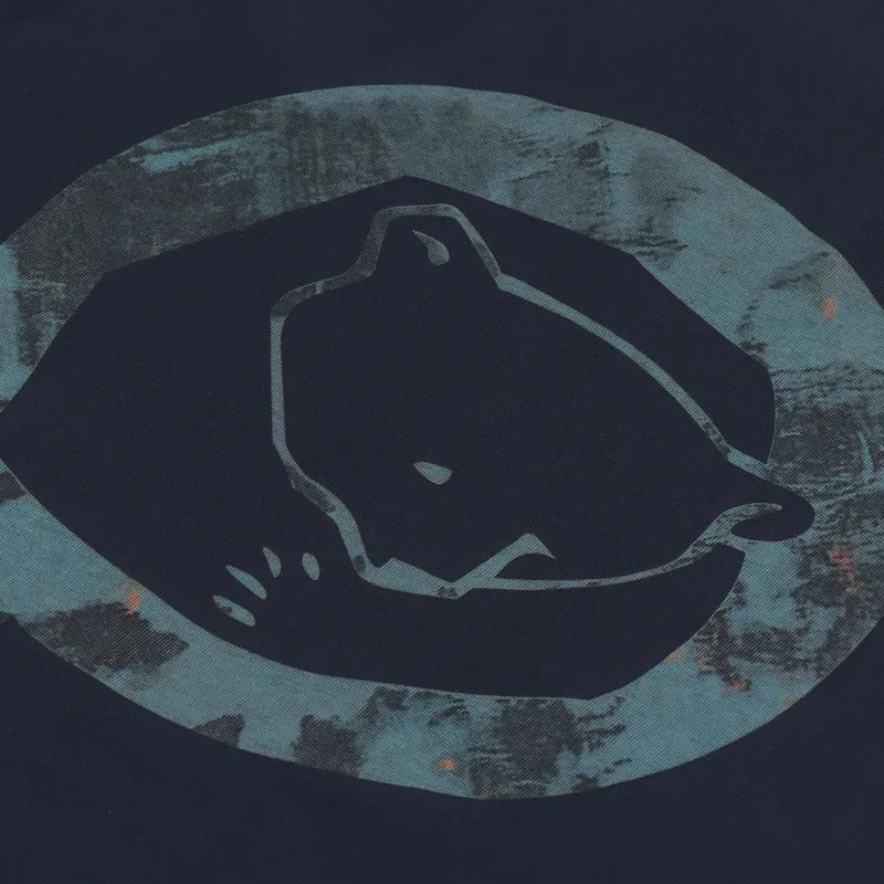 Penfield P Bear Camo Back Graphic T Shirt Navy-4