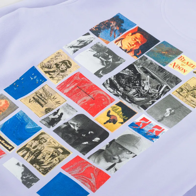 Poetic Collective Blaze Of Noon Hoodie Purple Black-4