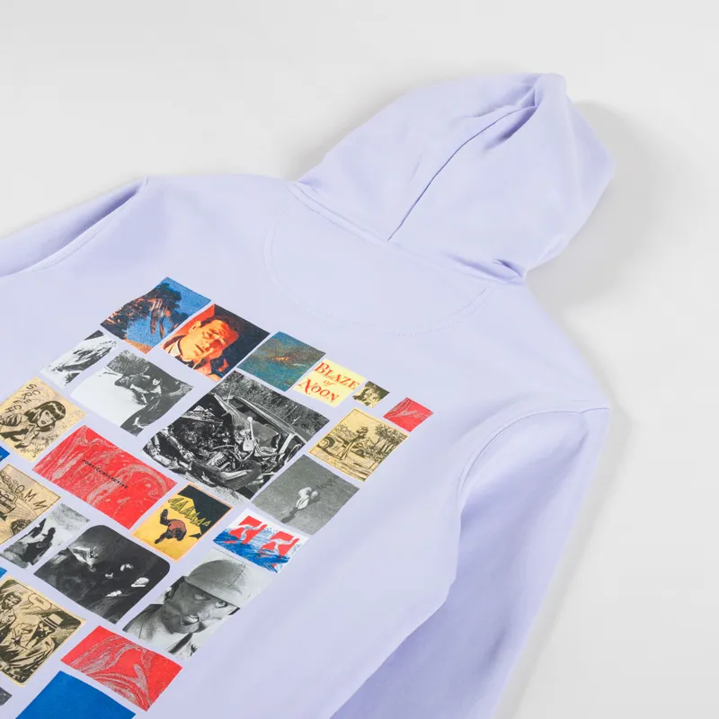 Poetic Collective Blaze Of Noon Hoodie Purple Black-2