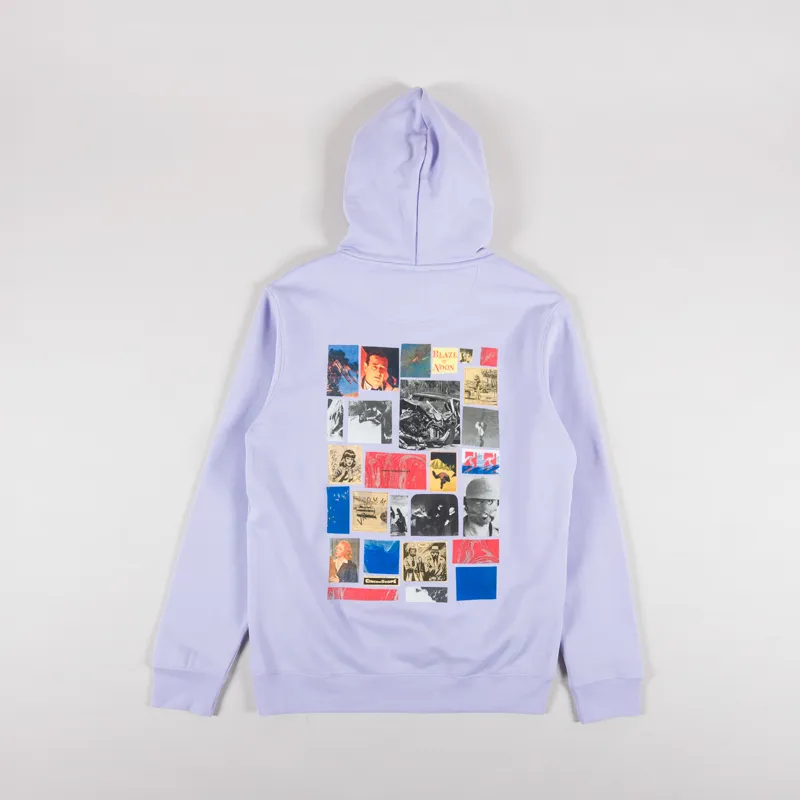 Poetic Collective Blaze Of Noon Hoodie Purple Black