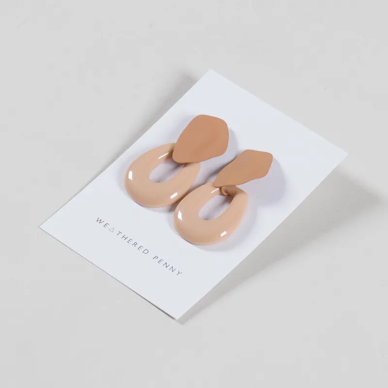 A Weathered Penny Womens Peach Sahara Stud Earrings