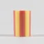 Yod and Co Stripe Pillar Candle Small Mellow Yellow Rust