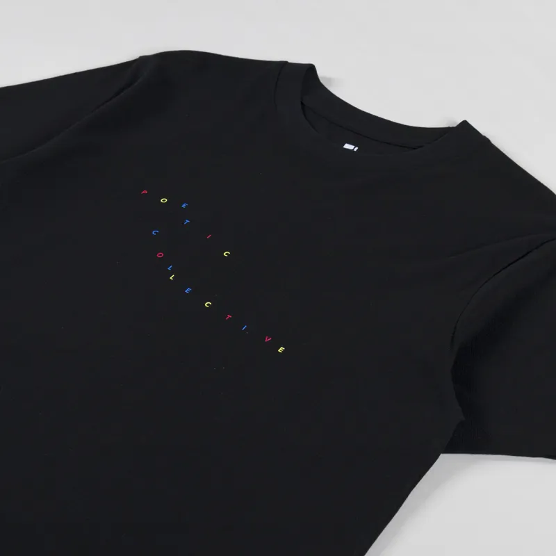 Poetic Collective Colour Logo T Shirt Black-3