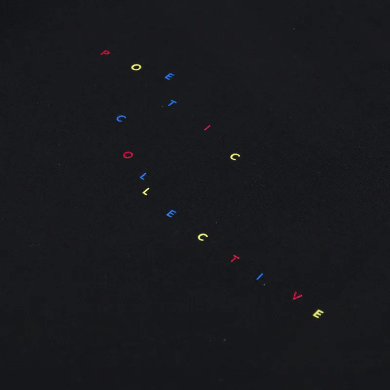 Poetic Collective Colour Logo T Shirt Black-5