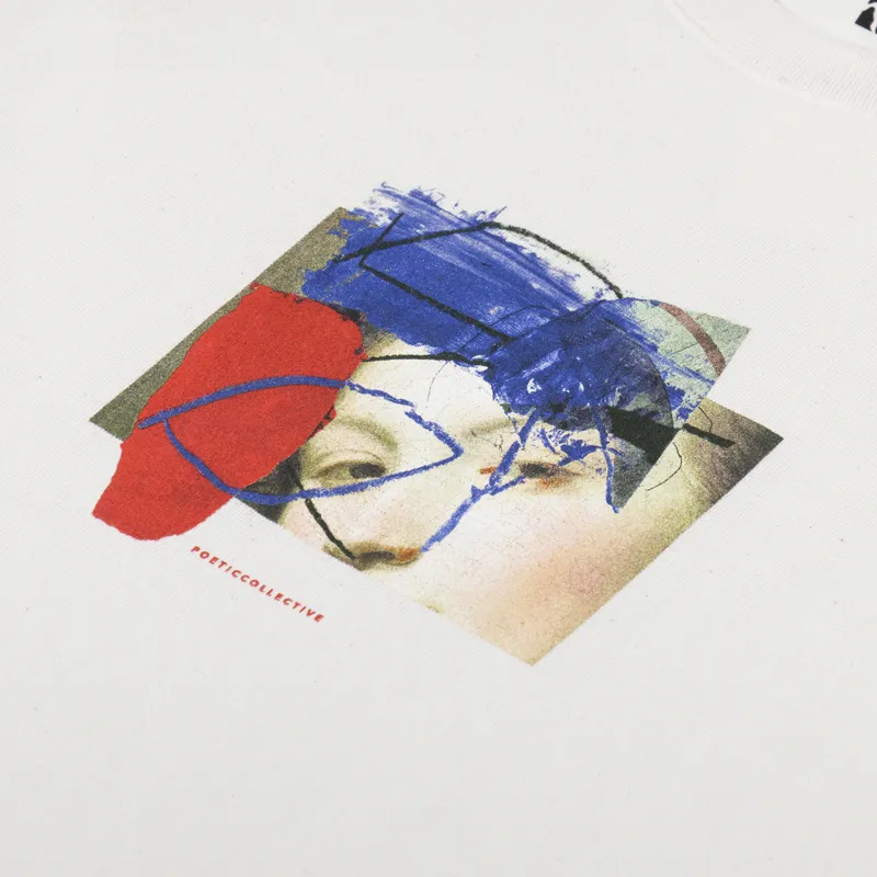 【POETIC COLLECTIVE】 PAINTING T-SHIRT - WHITE POETICCOLLECTIVE Space White T-Shirt | Zumiez