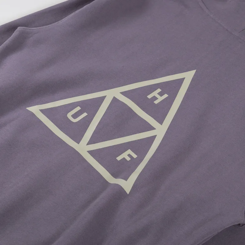 Huf Set Triple Triangle Pullover Hoodie Light Plum-4