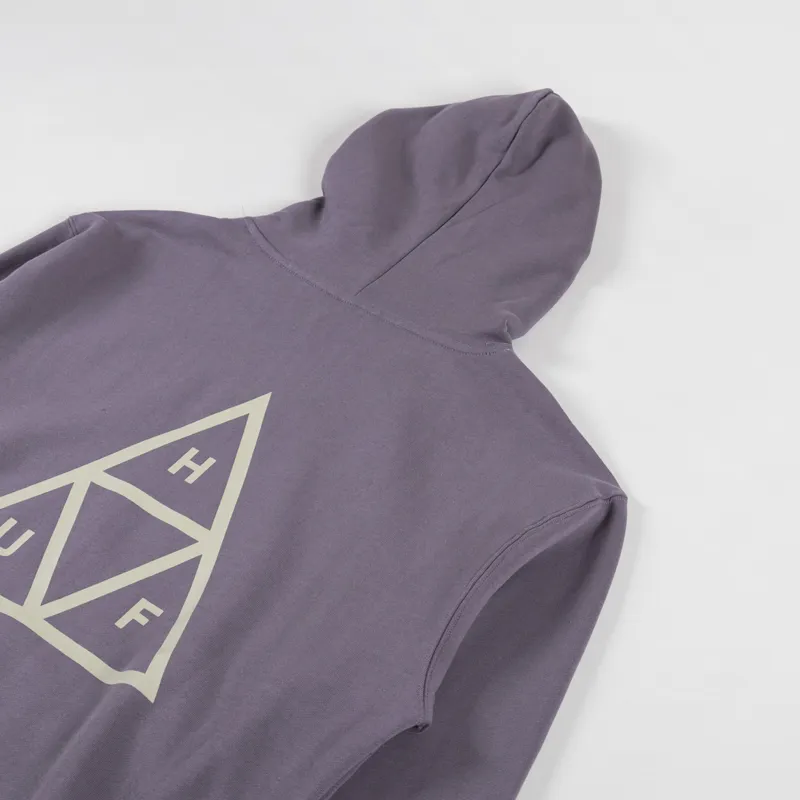 Huf Set Triple Triangle Pullover Hoodie Light Plum-2