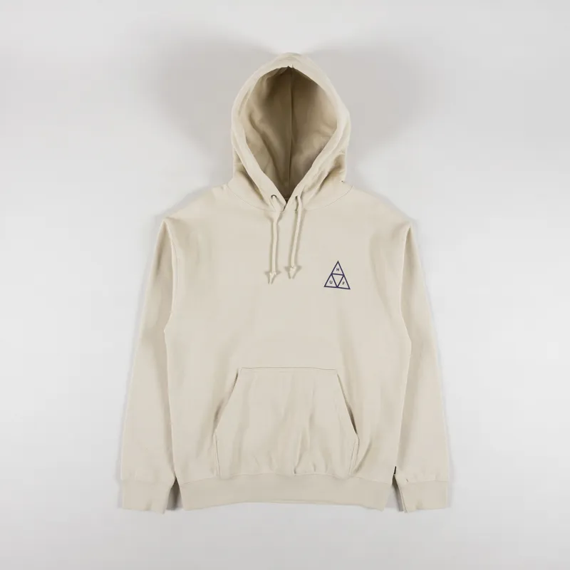 Huf Set Triple Triangle Pullover Hoodie Stone-1