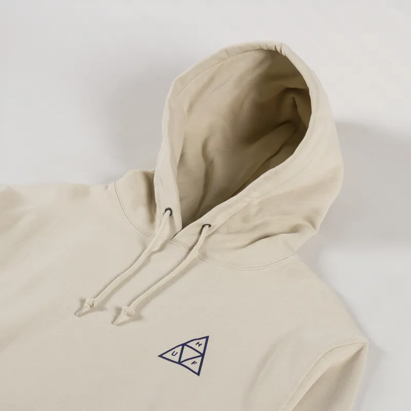 Huf Set Triple Triangle Pullover Hoodie Stone-3