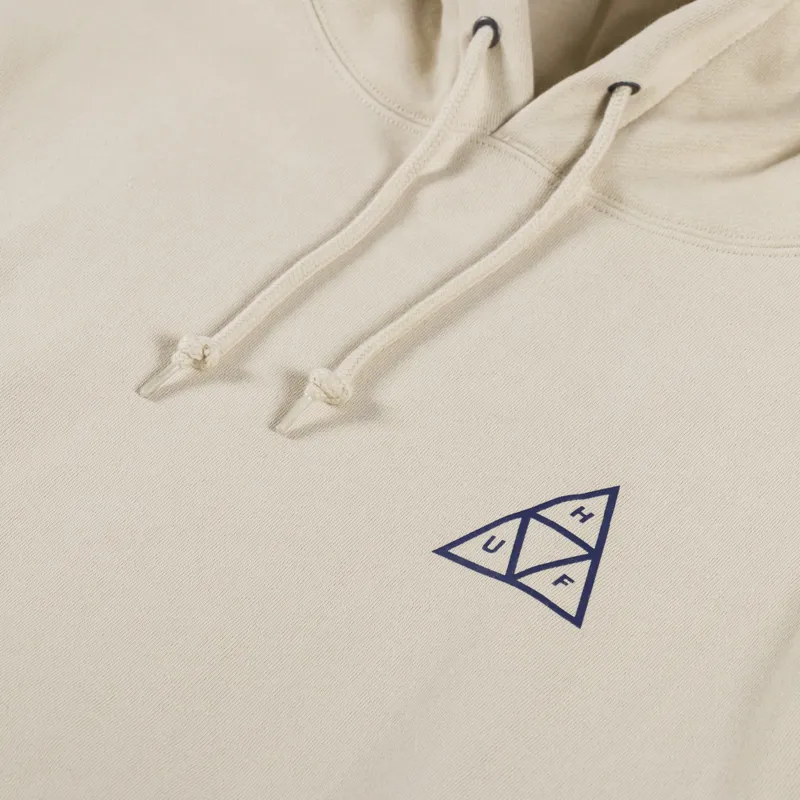 Huf Set Triple Triangle Pullover Hoodie Stone-4