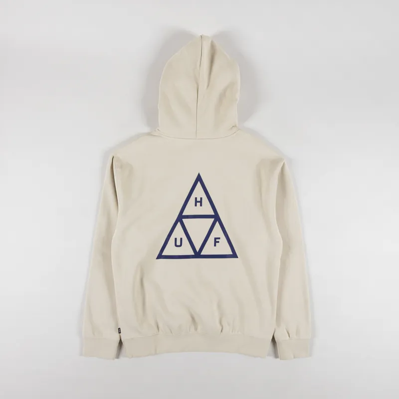 Huf Set Triple Triangle Pullover Hoodie Stone