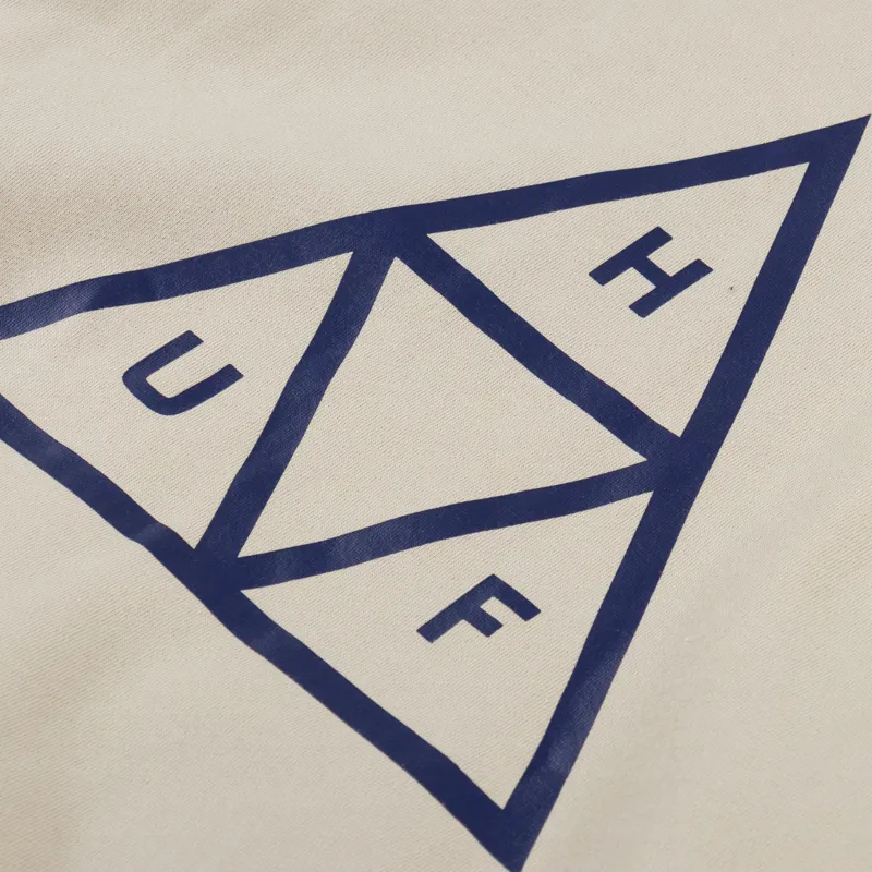 Huf Set Triple Triangle Pullover Hoodie Stone-5