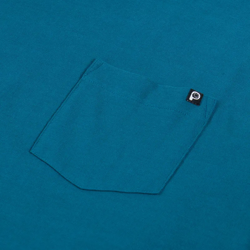 Penfield Chest Pocket Long Sleeve T Shirt Mallard Blue-2