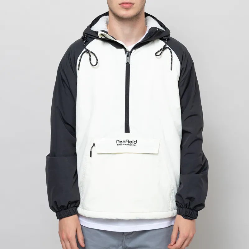 Penfield Hudson Script Windbreaker Jacket Marshmallow