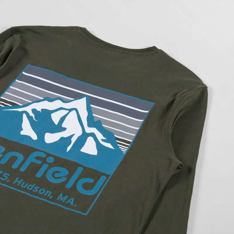 Penfield Back Graphic Long Sleeve T Shirt Forest Night-2