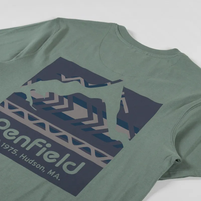 Penfield Mountain Filled Back Graphic T Shirt Laurel Wreath-2