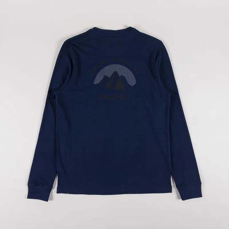 Penfield Arc Mountain Long Sleeve T Shirt Navy Blazer