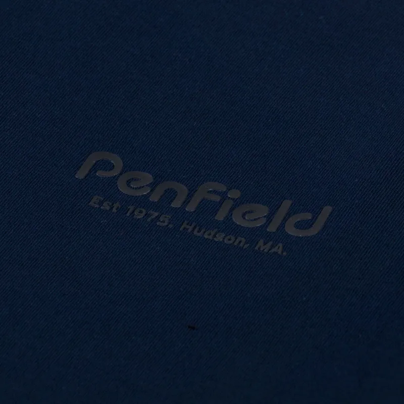 Penfield Arc Mountain Long Sleeve T Shirt Navy Blazer-5