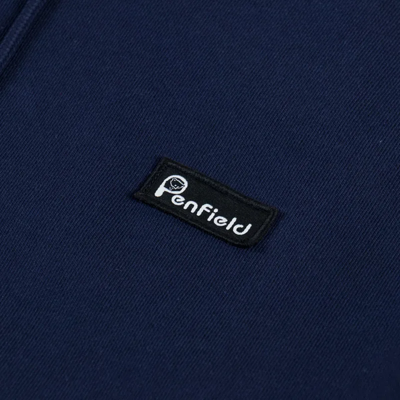 Penfield Badge Hoodie Navy Blazer-4