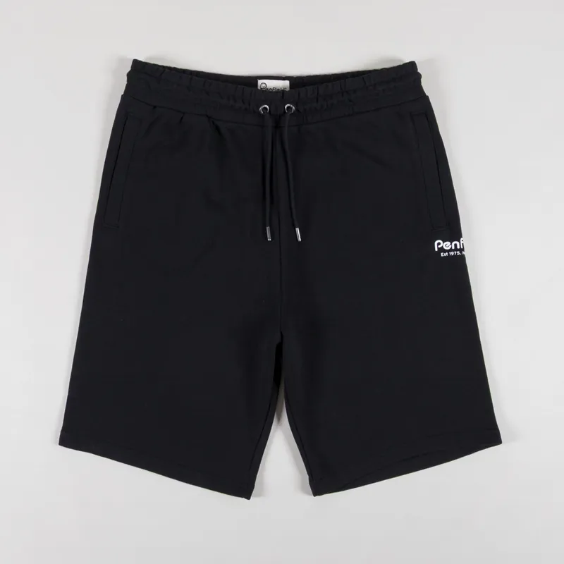 Penfield Hudson Script Sweat Shorts Black