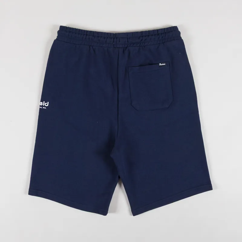 Penfield Hudson Script Sweat Shorts Navy Blazer-1