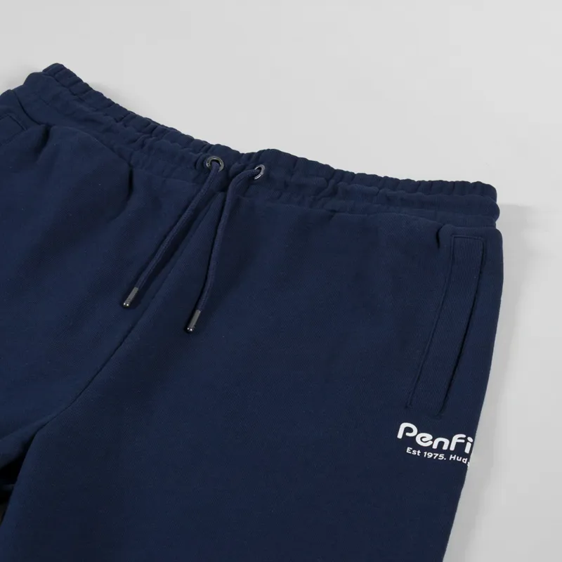 Penfield Hudson Script Sweat Shorts Navy Blazer-2