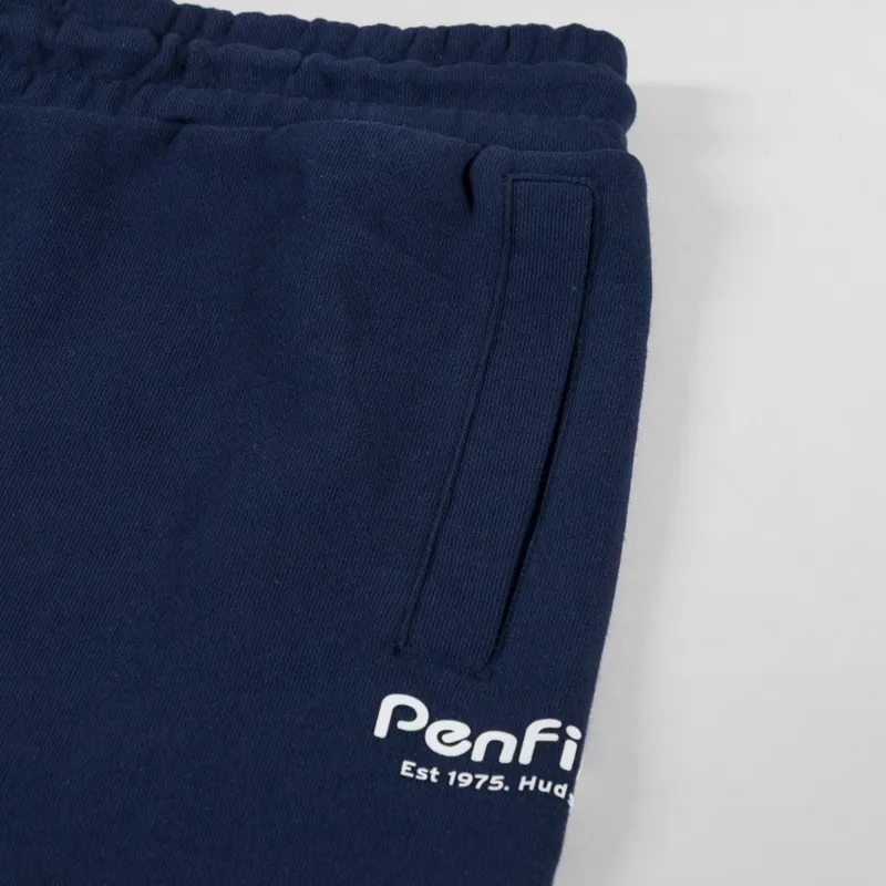 Penfield Hudson Script Sweat Shorts Navy Blazer-6