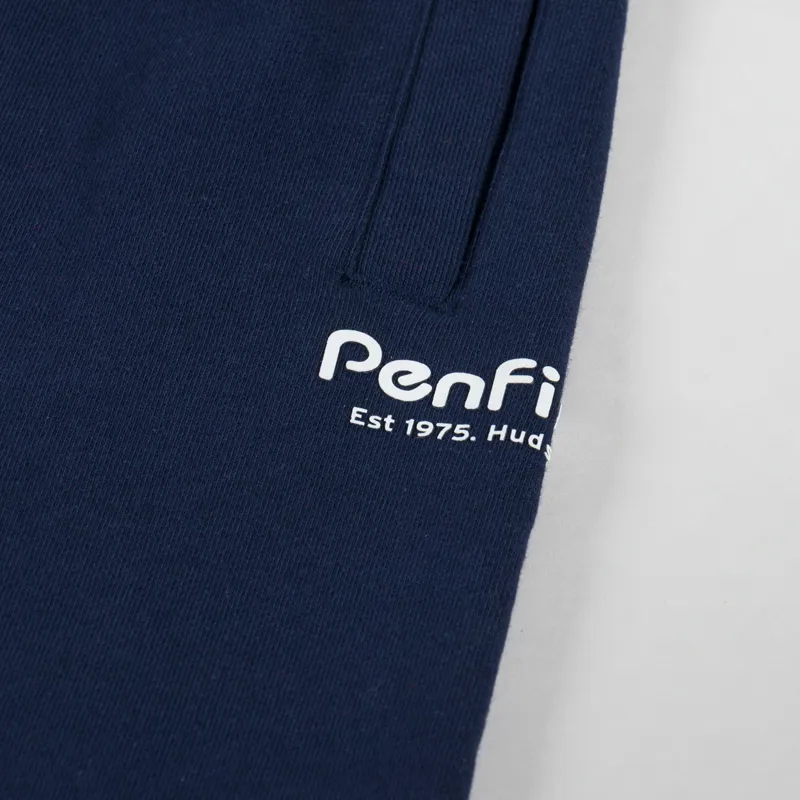 Penfield Hudson Script Sweat Shorts Navy Blazer-5