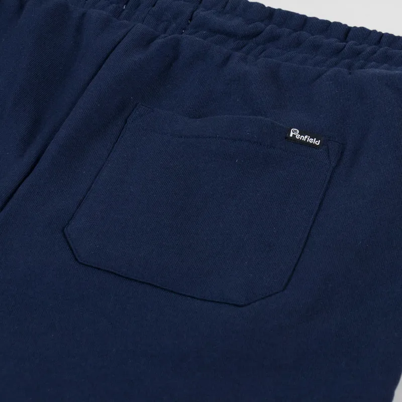 Penfield Hudson Script Sweat Shorts Navy Blazer-7