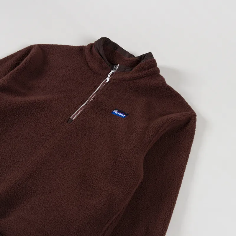 Penfield Washed Fleece Funnel Chicory Coffee-2