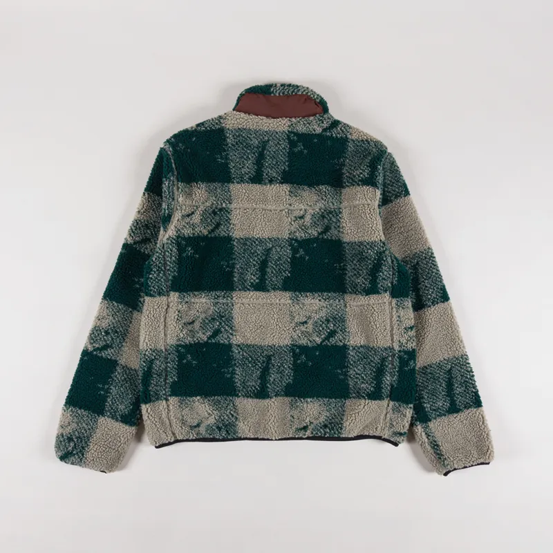 Penfield Mattawa Fleece Jacket Textured Check June Bug-1