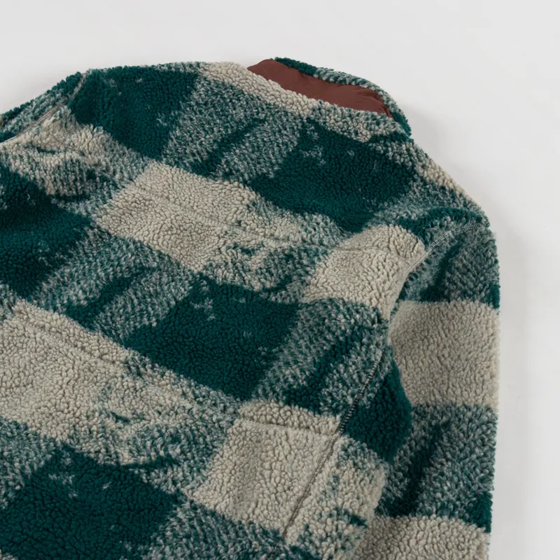 Penfield Mattawa Fleece Jacket Textured Check June Bug-3