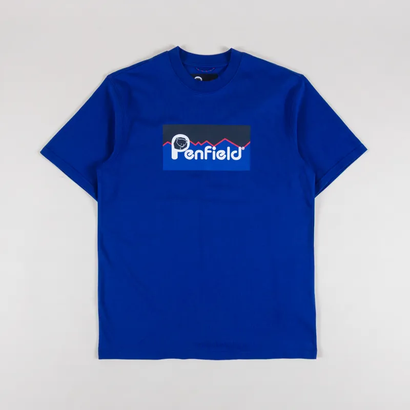 Penfield Original Large Logo T Shirt Sodalite Blue