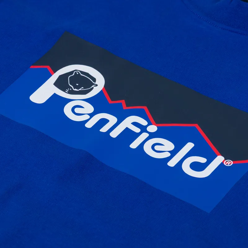 Penfield Original Large Logo T Shirt Sodalite Blue-2