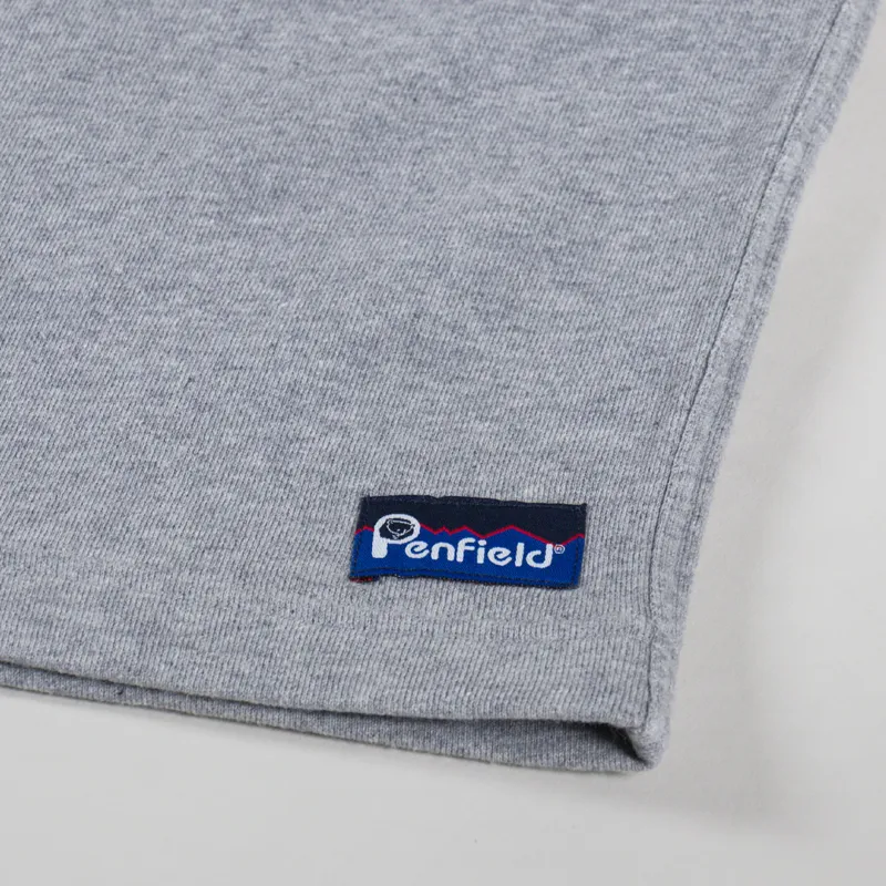 Penfield Original Logo Shorts Athletic Grey Heather-7
