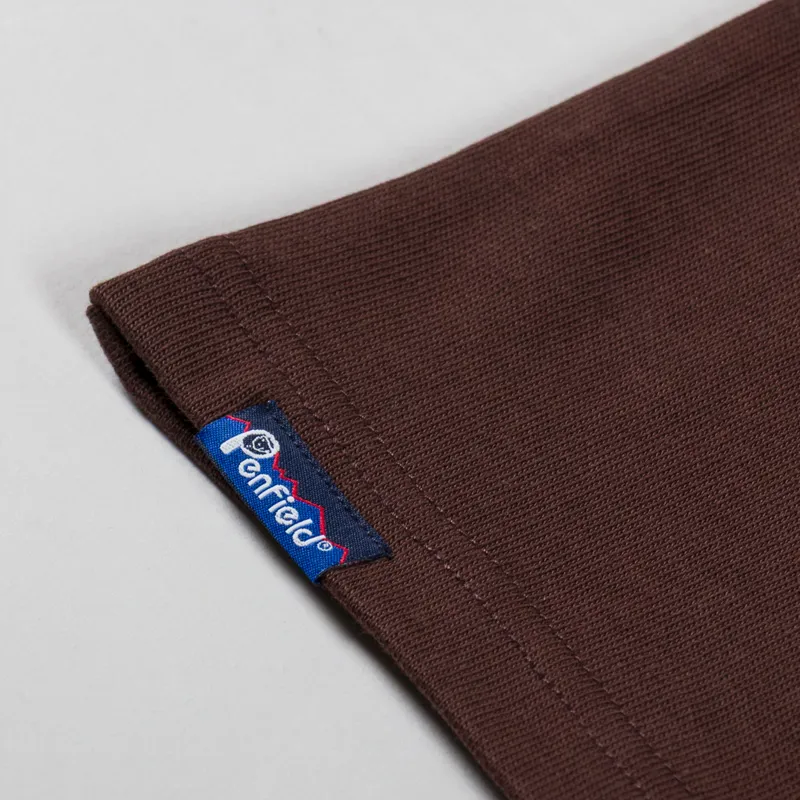 Penfield Embroidered Mallard T Shirt Chicory Coffee-3