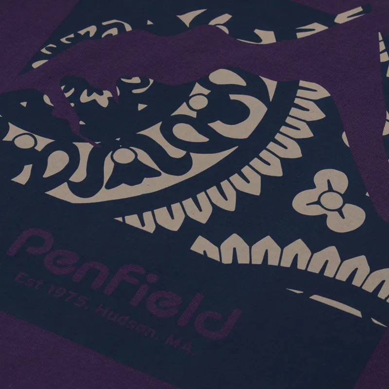 Penfield Mountain Back Graphic T Shirt Nightshade-4